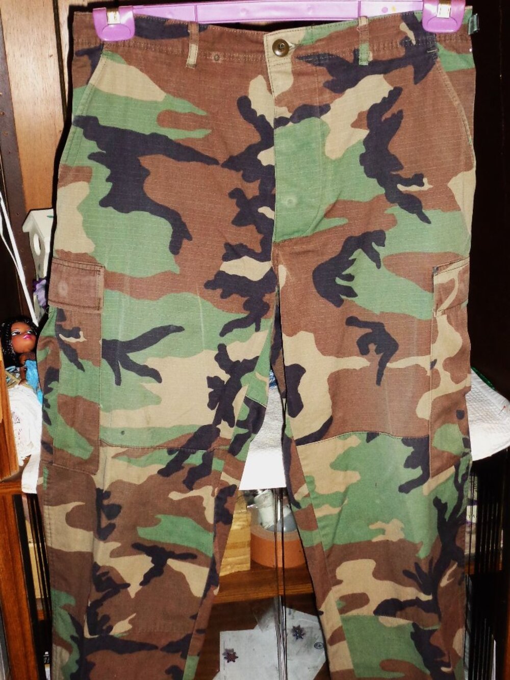 EXCELLENT ROTHCO WOODLAND CAMO PANTS-34" x 30"-TOUGH,STRONG